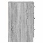 vidaXL Κομοδίνο Γκρι Sonoma 43 x 41 x 63,5 εκ. Επεξεργασμένο Ξύλο