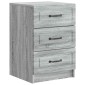 vidaXL Κομοδίνο Γκρι Sonoma 43 x 41 x 63,5 εκ. Επεξεργασμένο Ξύλο