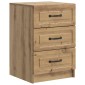 vidaXL Κομοδίνο Artisan Δρυς 43 x 41 x 63,5 εκ. Επεξεργασμένο Ξύλο