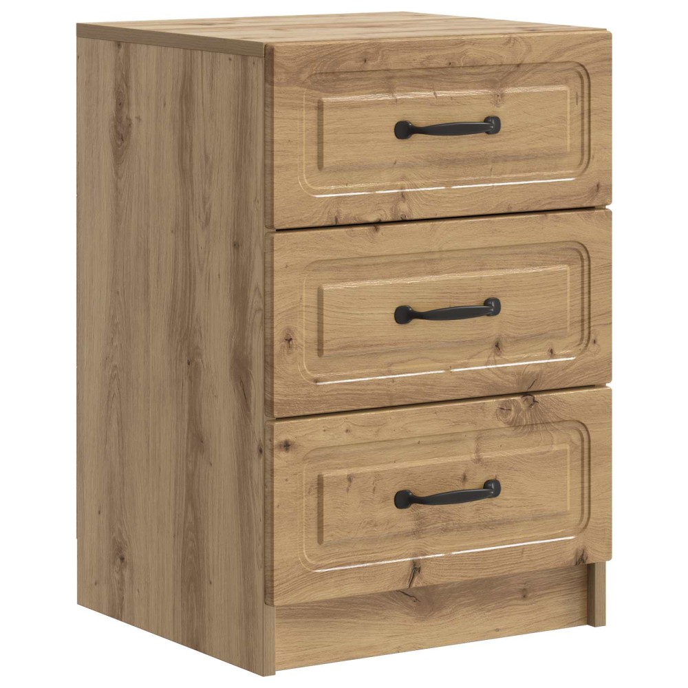 vidaXL Κομοδίνο Artisan Δρυς 43 x 41 x 63,5 εκ. Επεξεργασμένο Ξύλο