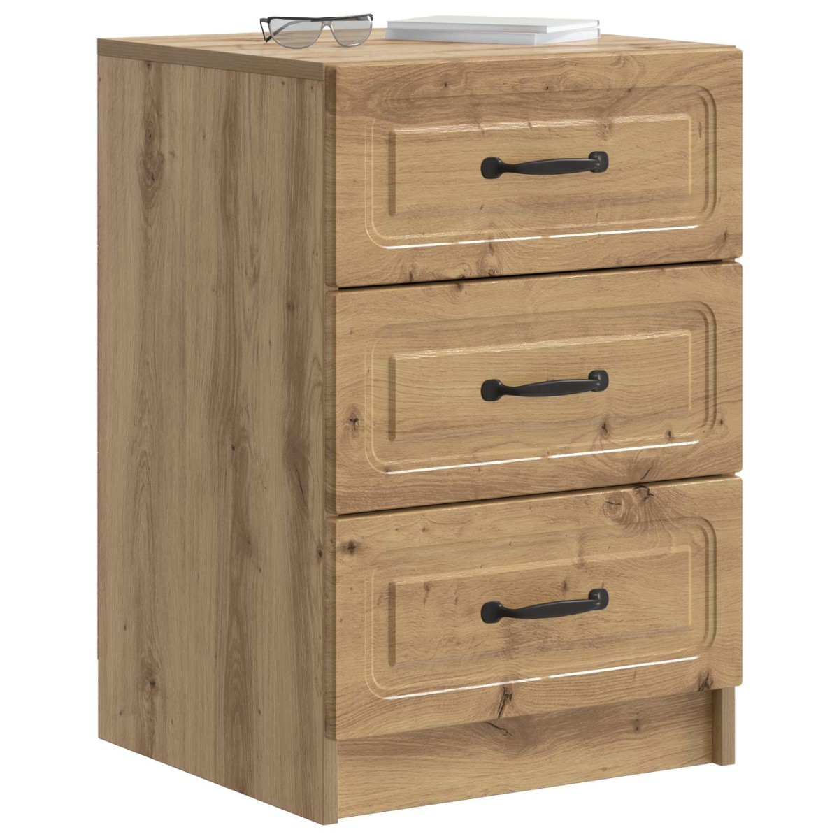 vidaXL Κομοδίνο Artisan Δρυς 43 x 41 x 63,5 εκ. Επεξεργασμένο Ξύλο