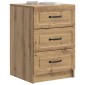 vidaXL Κομοδίνο Artisan Δρυς 43 x 41 x 63,5 εκ. Επεξεργασμένο Ξύλο