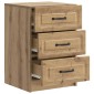 vidaXL Κομοδίνο Artisan Δρυς 43 x 41 x 63,5 εκ. Επεξεργασμένο Ξύλο