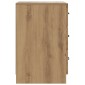 vidaXL Κομοδίνο Artisan Δρυς 43 x 41 x 63,5 εκ. Επεξεργασμένο Ξύλο