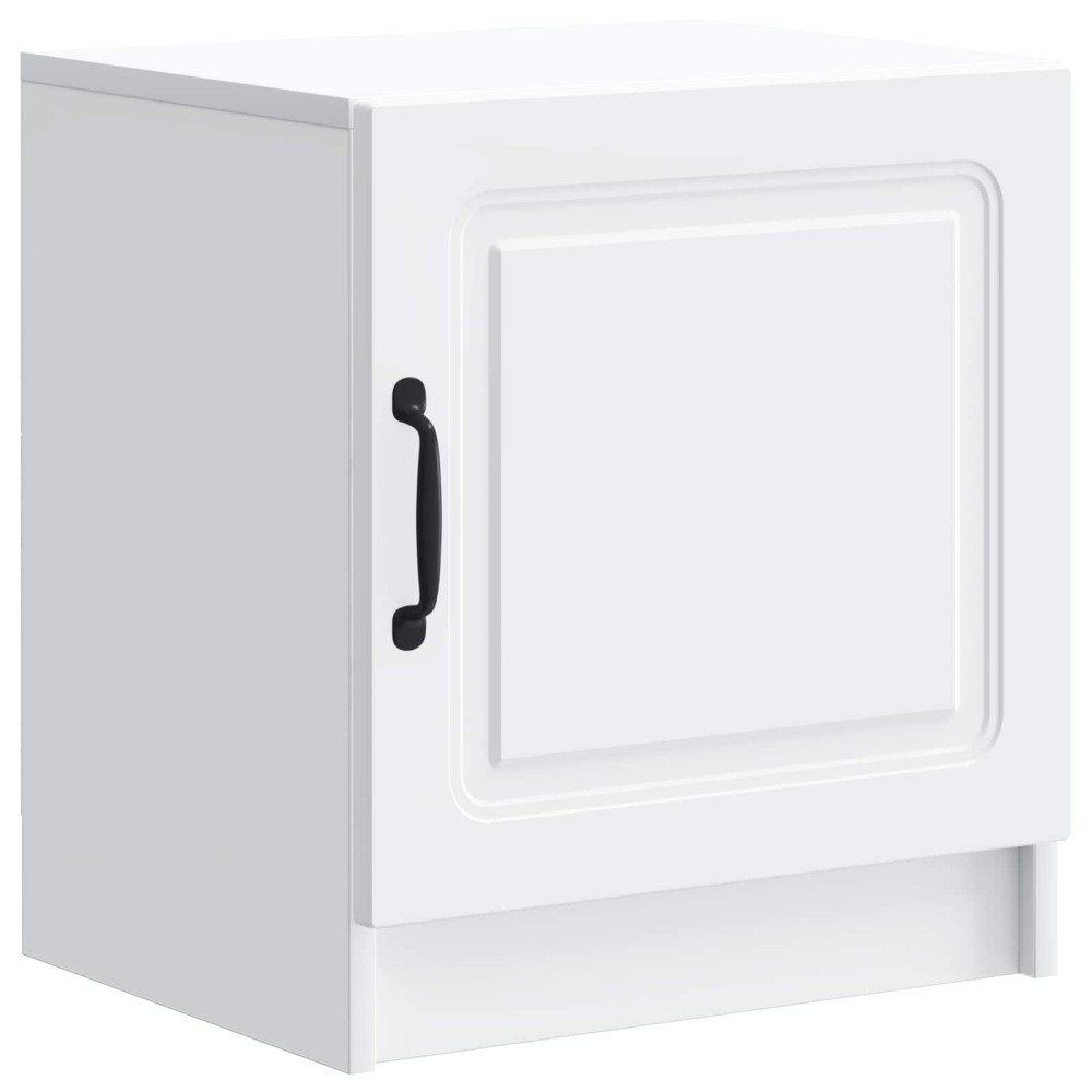vidaXL Κομοδίνο Λευκό 43 x 34,5 x 47 εκ. Επεξεργασμένο Ξύλο