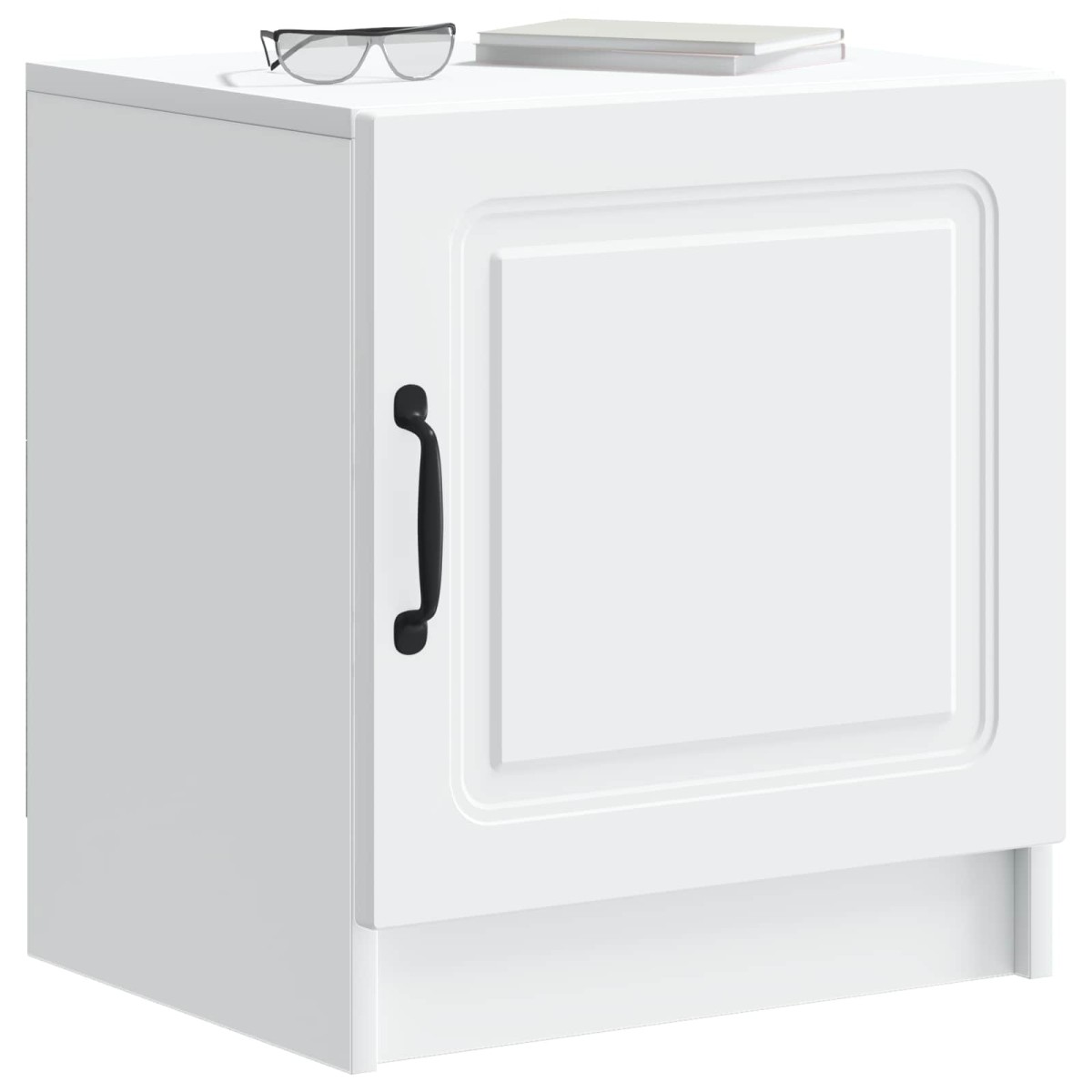 vidaXL Κομοδίνο Λευκό 43 x 34,5 x 47 εκ. Επεξεργασμένο Ξύλο