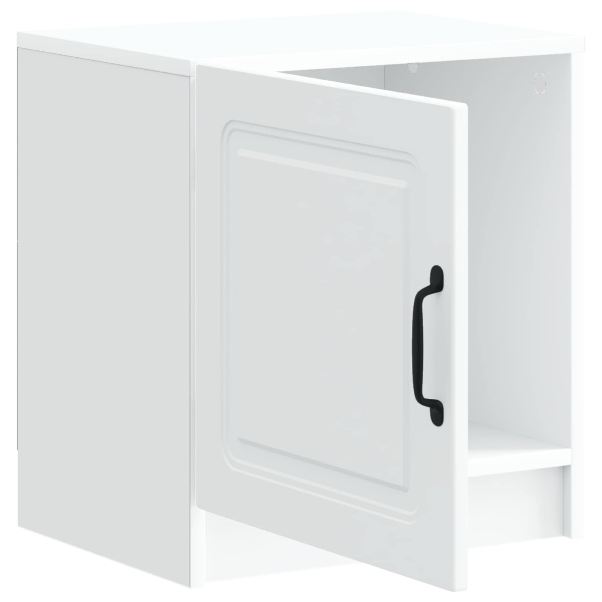 vidaXL Κομοδίνο Λευκό 43 x 34,5 x 47 εκ. Επεξεργασμένο Ξύλο