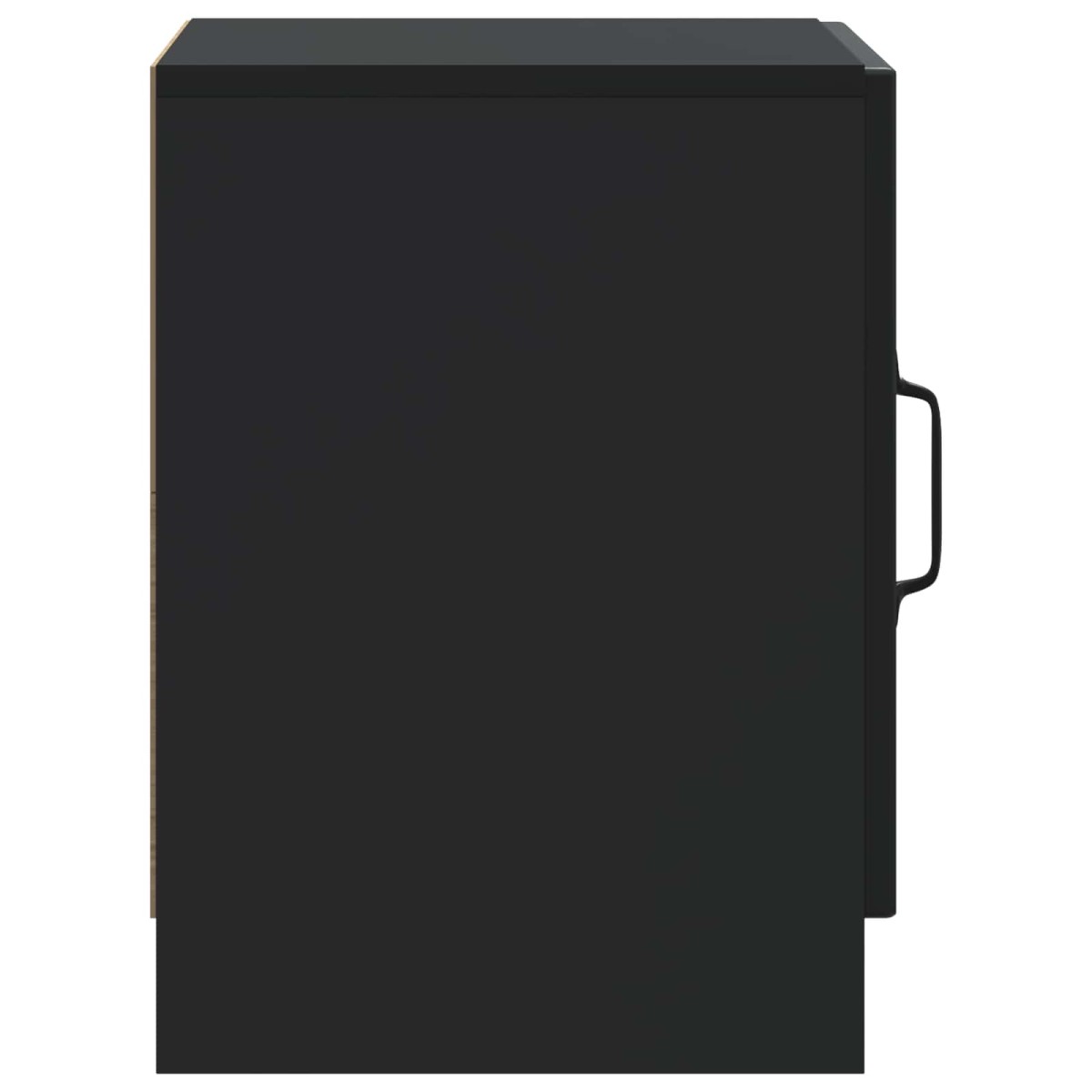 vidaXL Κομοδίνο Μαύρο 43 x 34,5 x 47 εκ. Επεξεργασμένο Ξύλο