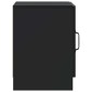 vidaXL Κομοδίνο Μαύρο 43 x 34,5 x 47 εκ. Επεξεργασμένο Ξύλο