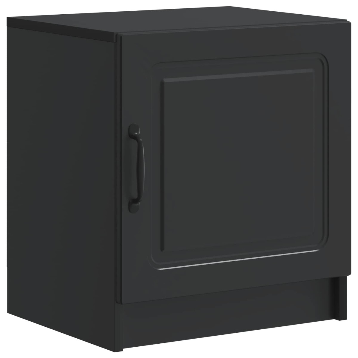 vidaXL Κομοδίνο 2 τεμ. Μαύρο 43 x 34,5 x 47 εκ. Επεξεργασμένο Ξύλο