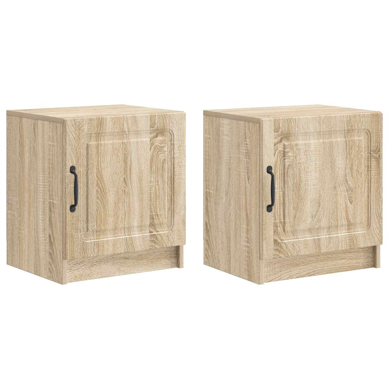 vidaXL Κομοδίνο 2 τεμ. Sonoma Δρυς 43 x 34,5 x 47 εκ.