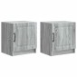 vidaXL Κομοδίνο 2 τεμ. Γκρι Sonoma 43 x 34,5 x 47 εκ.