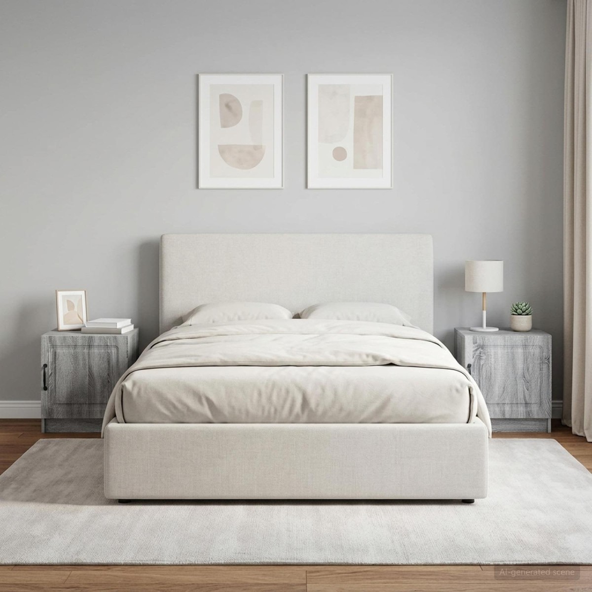 vidaXL Κομοδίνο 2 τεμ. Γκρι Sonoma 43 x 34,5 x 47 εκ.