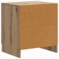 vidaXL Κομοδίνο Artisan Δρυς 43 x 34,5 x 47 εκ. Επεξεργασμένο Ξύλο