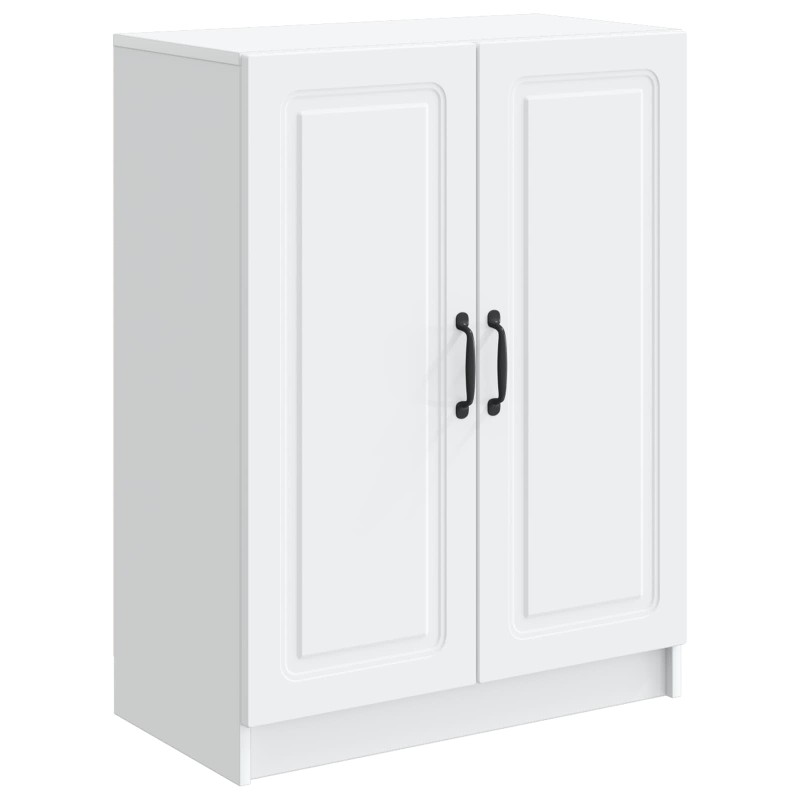 vidaXL Πλαϊνό γραφείο Λευκό 66 x 34,5 x 87 εκ. Επεξεργασμένο Ξύλο