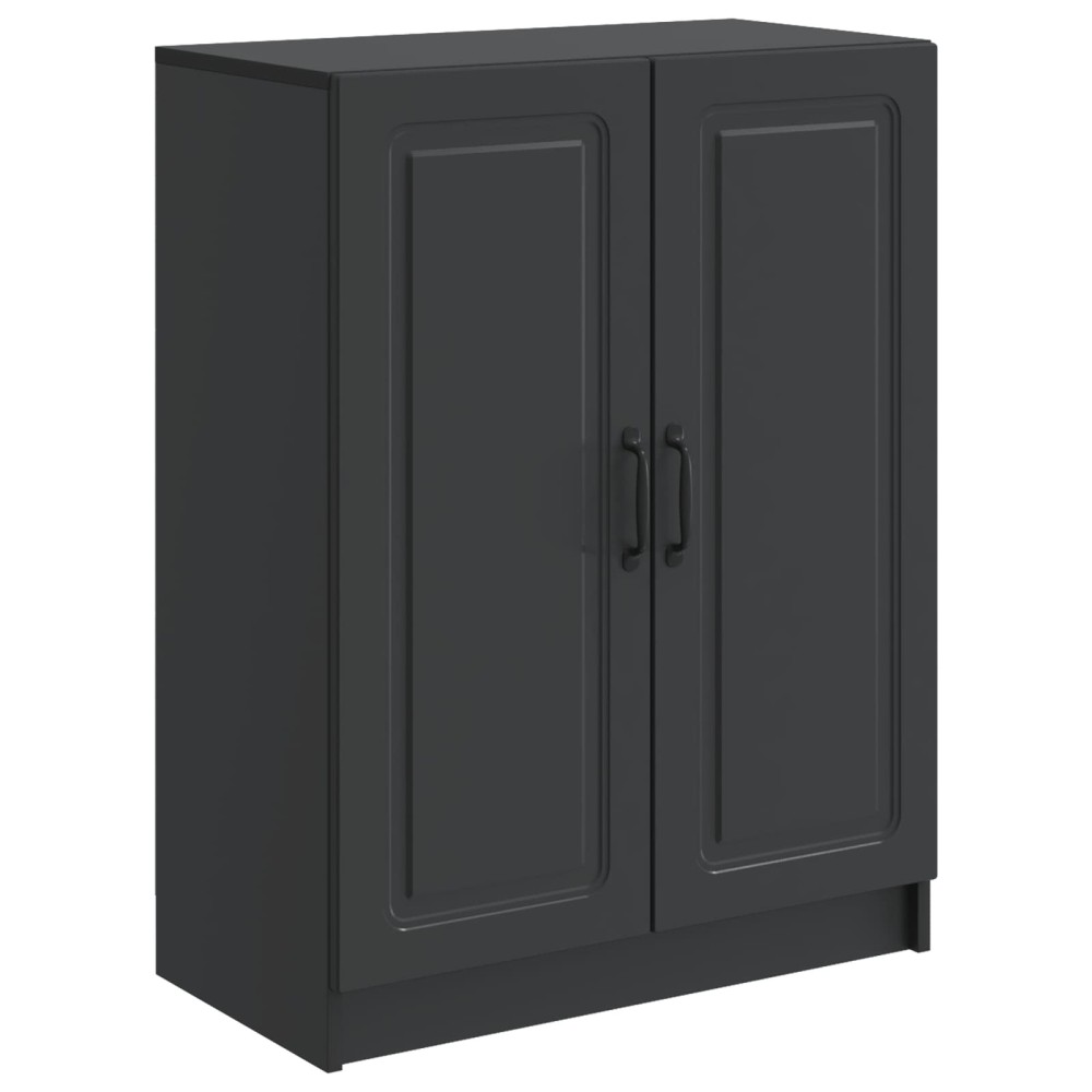 vidaXL Πλαϊνό γραφείο Μαύρο 66 x 34,5 x 87 εκ. Επεξεργασμένο Ξύλο