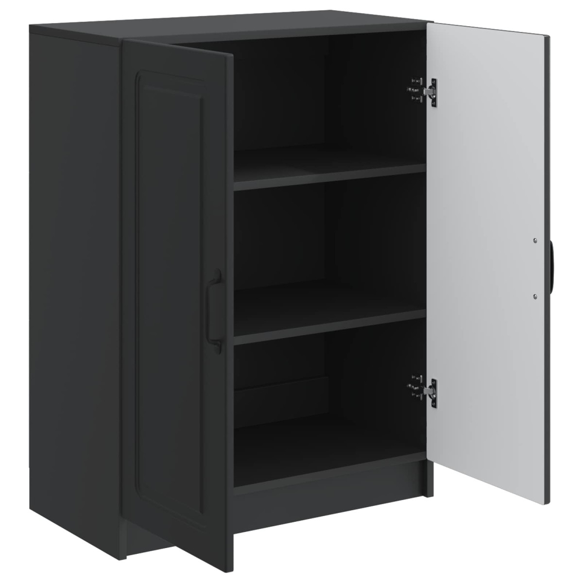 vidaXL Πλαϊνό γραφείο Μαύρο 66 x 34,5 x 87 εκ. Επεξεργασμένο Ξύλο