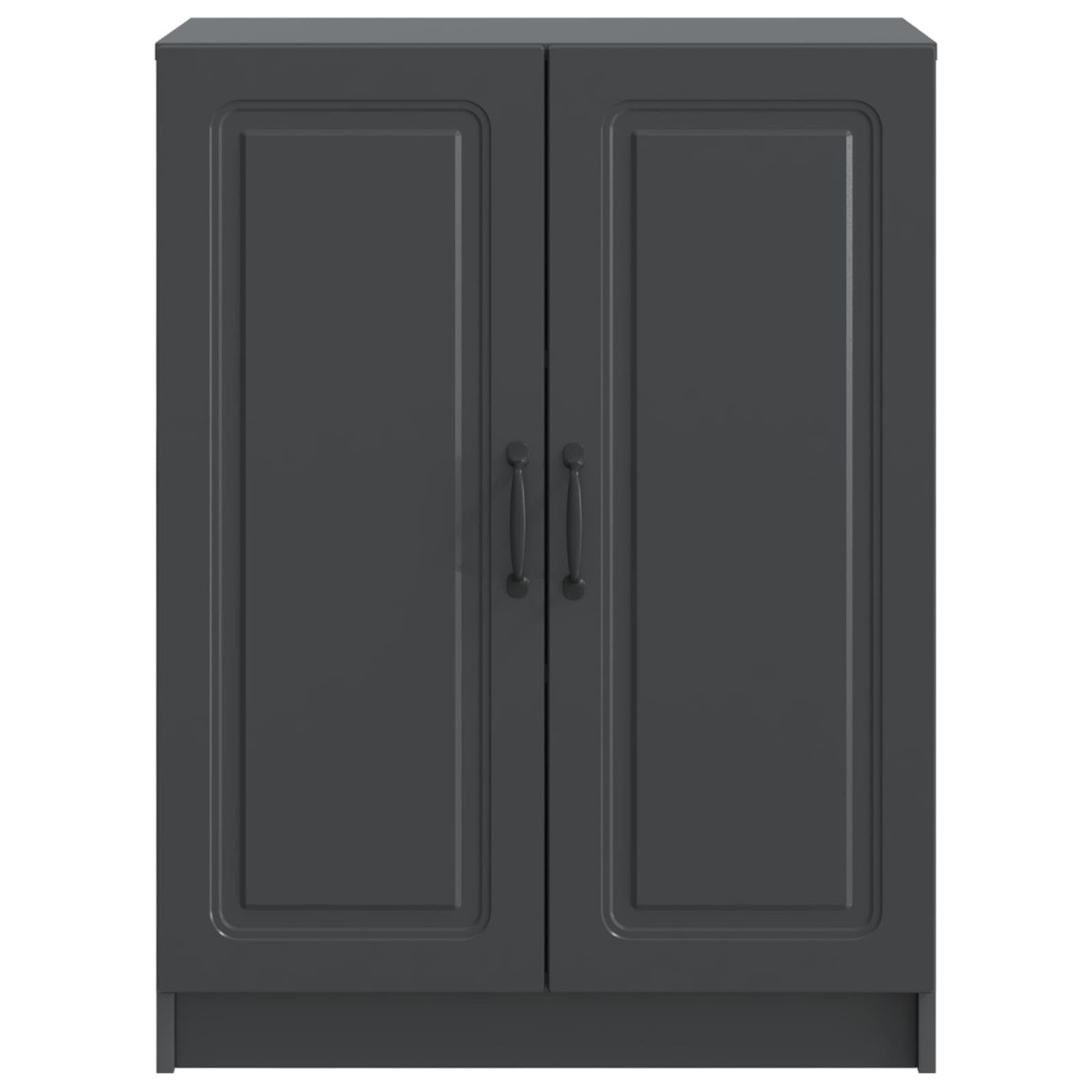 vidaXL Πλαϊνό γραφείο Μαύρο 66 x 34,5 x 87 εκ. Επεξεργασμένο Ξύλο