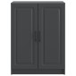 vidaXL Πλαϊνό γραφείο Μαύρο 66 x 34,5 x 87 εκ. Επεξεργασμένο Ξύλο