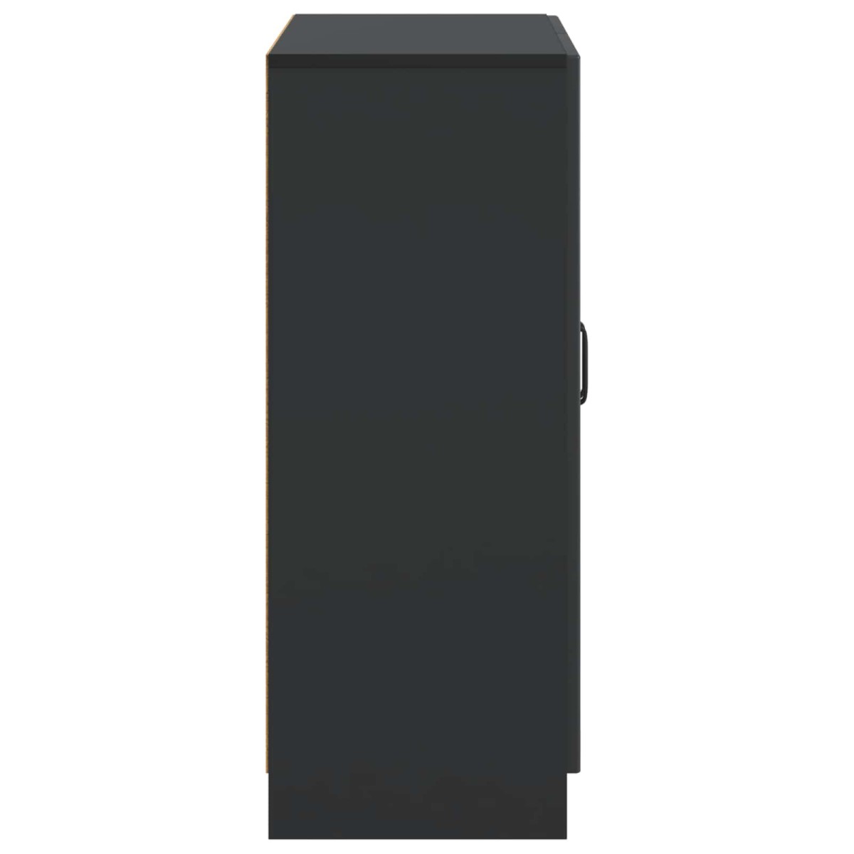 vidaXL Πλαϊνό γραφείο Μαύρο 66 x 34,5 x 87 εκ. Επεξεργασμένο Ξύλο
