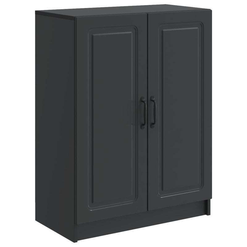 vidaXL Πλαϊνό γραφείο Μαύρο 66 x 34,5 x 87 εκ. Επεξεργασμένο Ξύλο