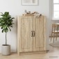 vidaXL Πλαϊνό γραφείο Sonoma Δρυς 66 x 34,5 x 87 εκ.