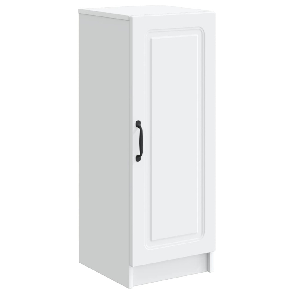 vidaXL Πλαϊνό γραφείο Λευκό 33 x 34,5 x 87 εκ. Επεξεργασμένο Ξύλο