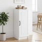 vidaXL Πλαϊνό γραφείο Λευκό 33 x 34,5 x 87 εκ. Επεξεργασμένο Ξύλο