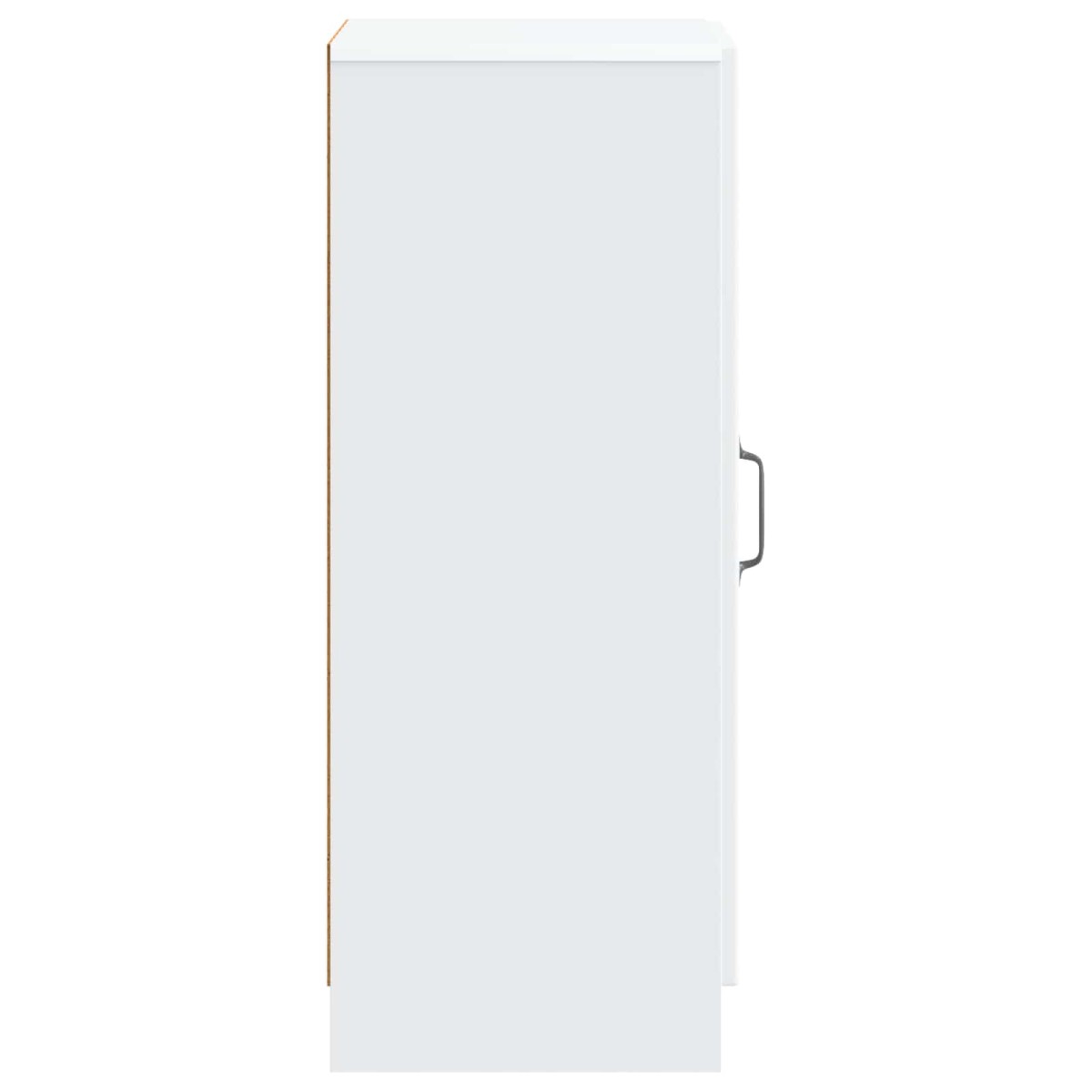 vidaXL Πλαϊνό γραφείο Λευκό 33 x 34,5 x 87 εκ. Επεξεργασμένο Ξύλο