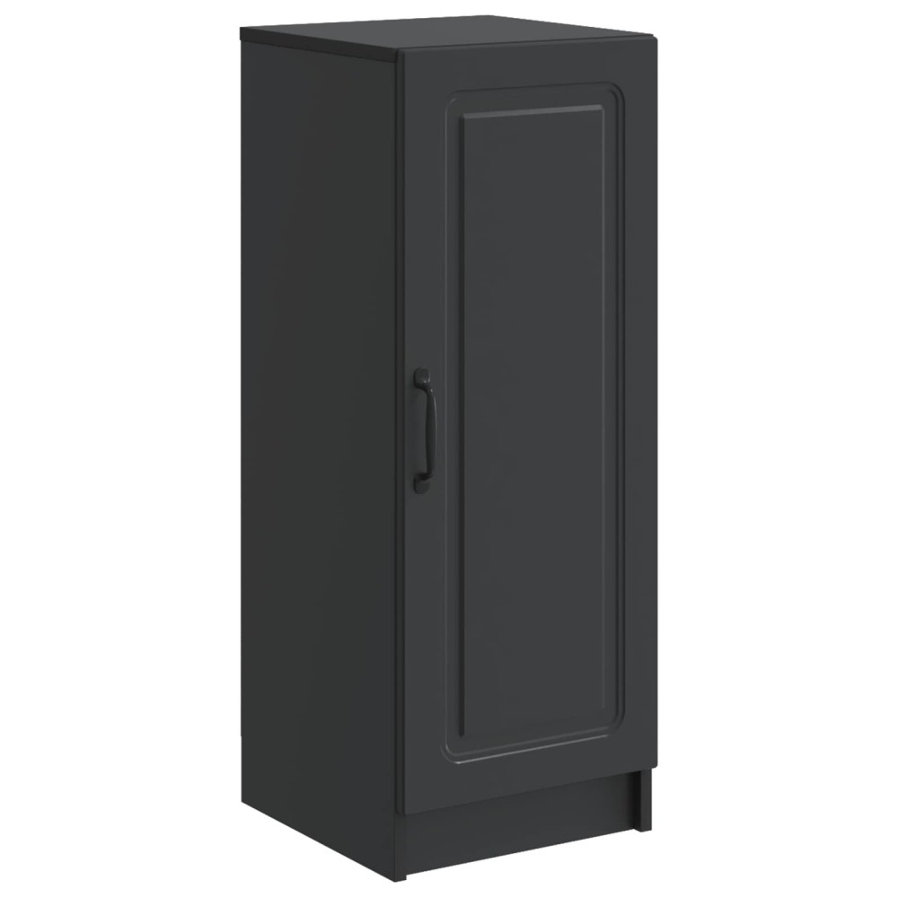 vidaXL Πλαϊνό γραφείο Μαύρο 33 x 34,5 x 87 εκ. Επεξεργασμένο Ξύλο
