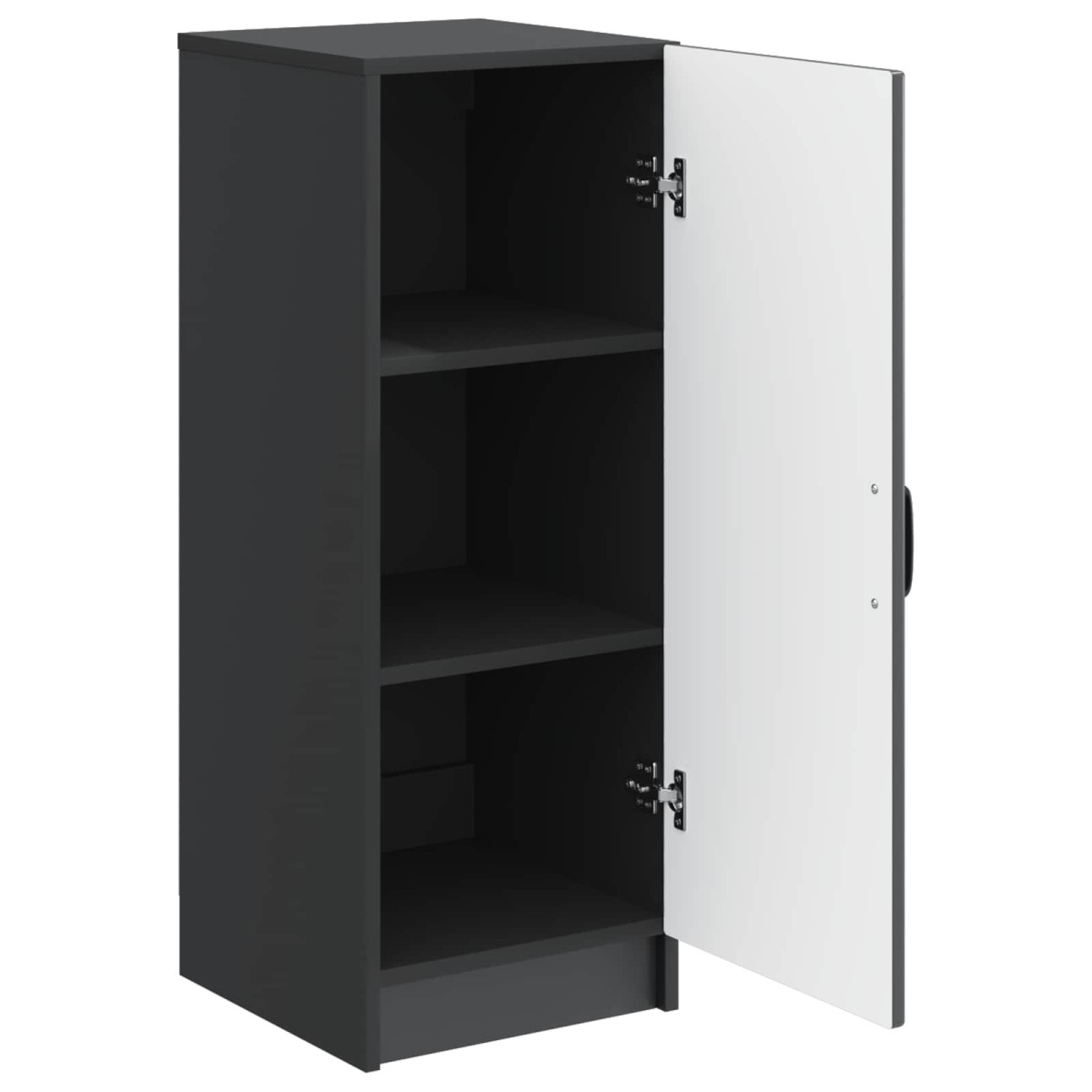 vidaXL Πλαϊνό γραφείο Μαύρο 33 x 34,5 x 87 εκ. Επεξεργασμένο Ξύλο