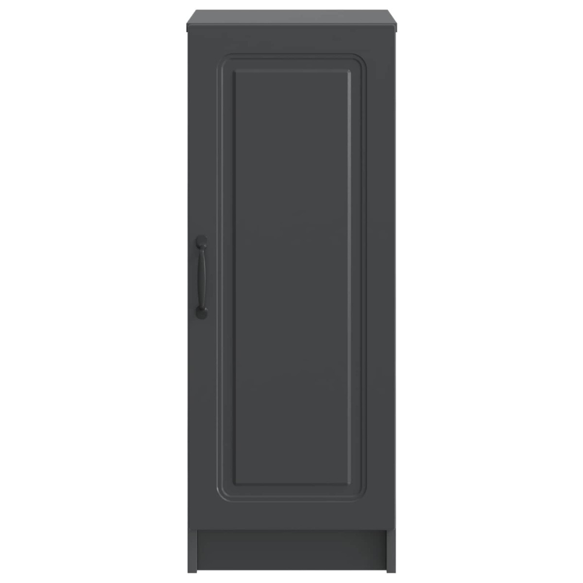 vidaXL Πλαϊνό γραφείο Μαύρο 33 x 34,5 x 87 εκ. Επεξεργασμένο Ξύλο