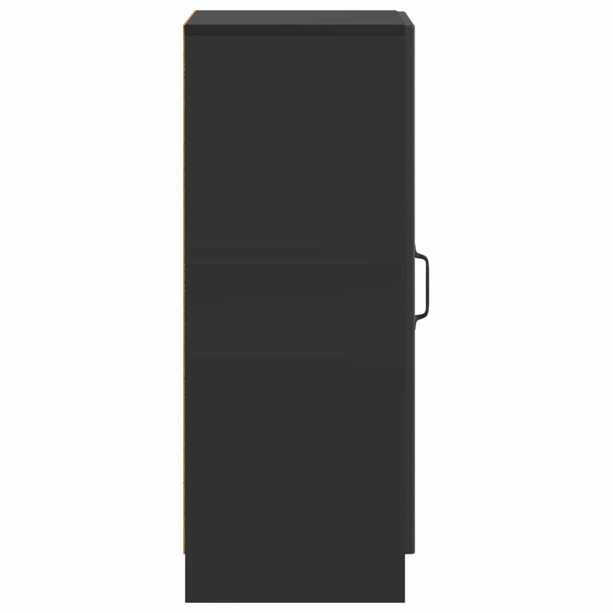 vidaXL Πλαϊνό γραφείο Μαύρο 33 x 34,5 x 87 εκ. Επεξεργασμένο Ξύλο