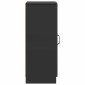 vidaXL Πλαϊνό γραφείο Μαύρο 33 x 34,5 x 87 εκ. Επεξεργασμένο Ξύλο