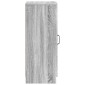 vidaXL Πλαϊνό γραφείο Γκρι Sonoma 33 x 34,5 x 87 εκ.