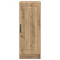 vidaXL Πλαϊνό γραφείο Artisan Δρυς 33 x 34,5 x 87 εκ.