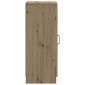 vidaXL Πλαϊνό γραφείο Artisan Δρυς 33 x 34,5 x 87 εκ.