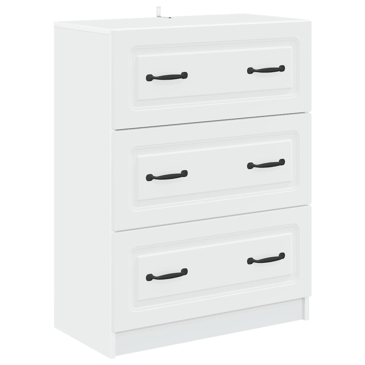 vidaXL Ντουλάπι με Συρτάρια Λευκό 66 x 34,5 x 87 εκ.