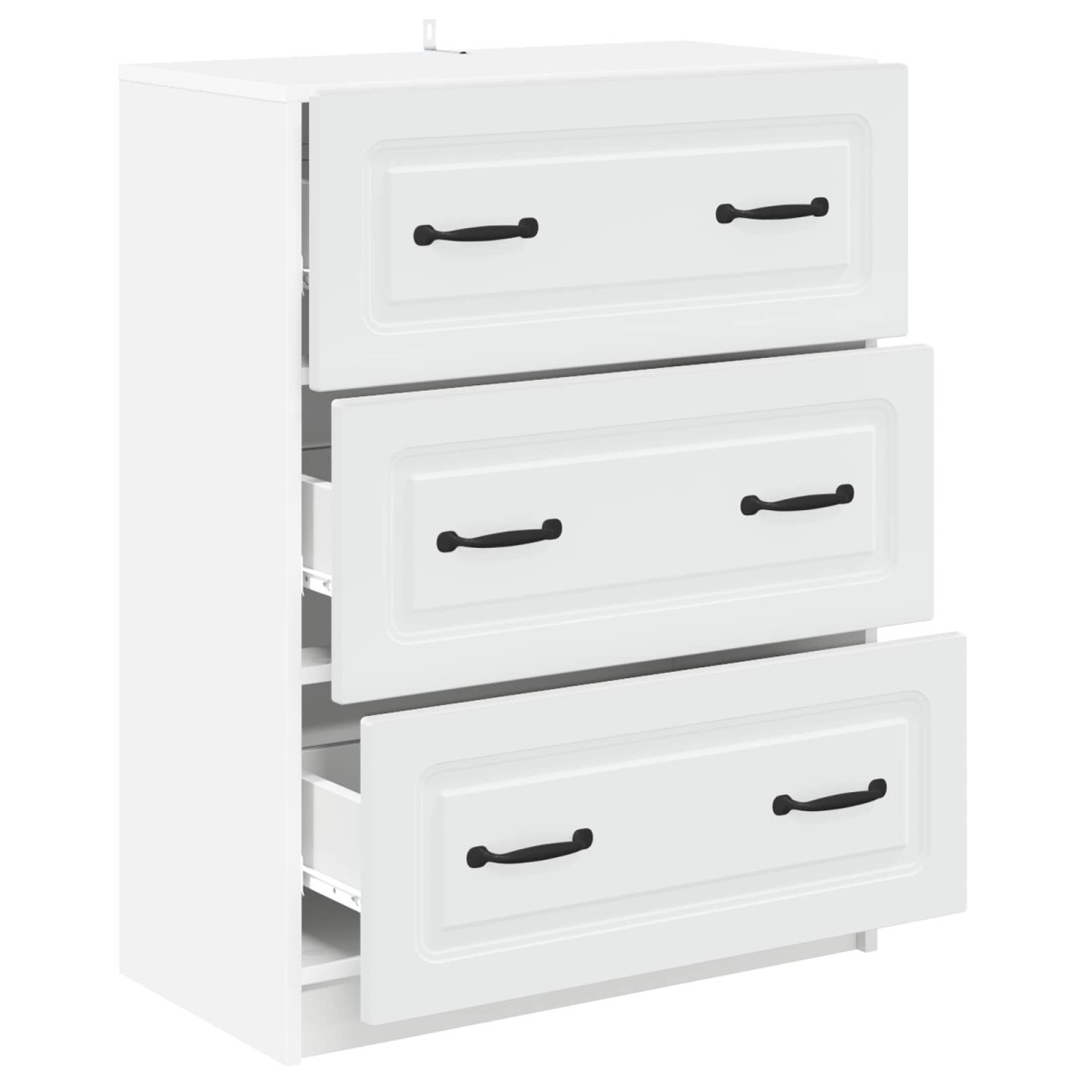 vidaXL Ντουλάπι με Συρτάρια Λευκό 66 x 34,5 x 87 εκ.