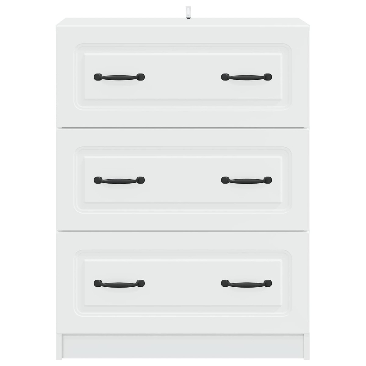 vidaXL Ντουλάπι με Συρτάρια Λευκό 66 x 34,5 x 87 εκ.