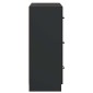 vidaXL Ντουλάπι με Συρτάρια Μαύρο 66 x 34,5 x 87 εκ.