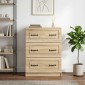 vidaXL Ντουλάπι με Συρτάρια Sonoma Δρυς 66 x 34,5 x 87 εκ.