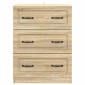 vidaXL Ντουλάπι με Συρτάρια Sonoma Δρυς 66 x 34,5 x 87 εκ.