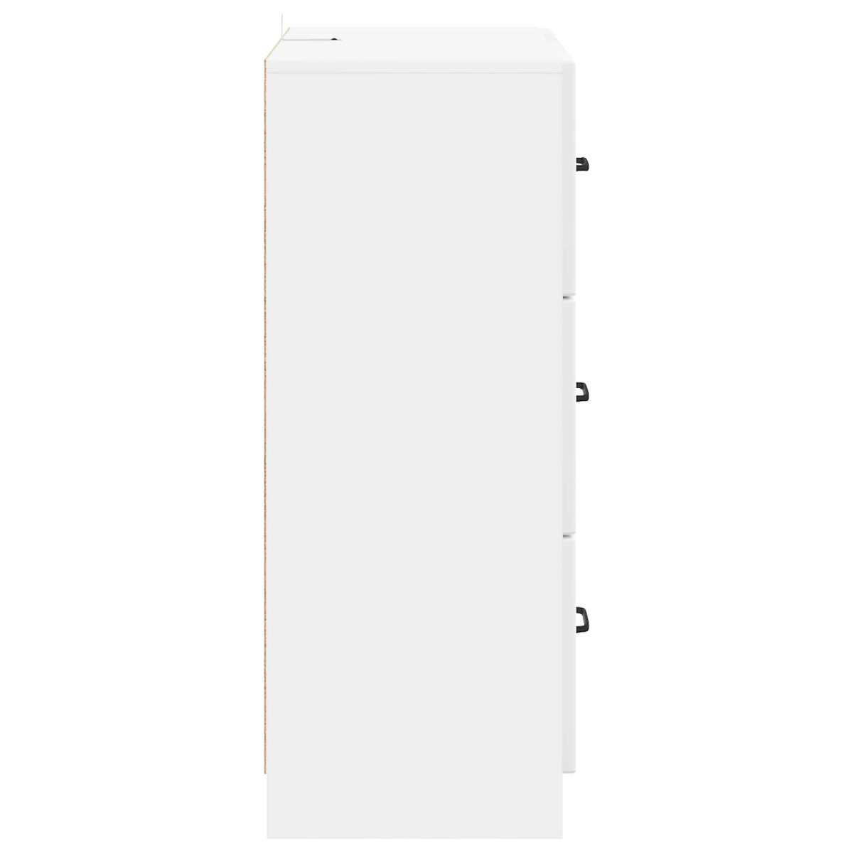 vidaXL Ντουλάπι με Συρτάρια Γυαλιστερό Λευκό 66 x 34,5 x 87 εκ.