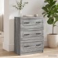 vidaXL Ντουλάπι με Συρτάρια Γκρι Sonoma 66 x 34,5 x 87 εκ.