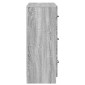 vidaXL Ντουλάπι με Συρτάρια Γκρι Sonoma 66 x 34,5 x 87 εκ.