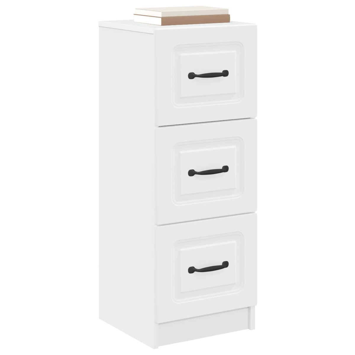 vidaXL Ντουλάπι με Συρτάρια Λευκό 33 x 34,5 x 87 εκ.