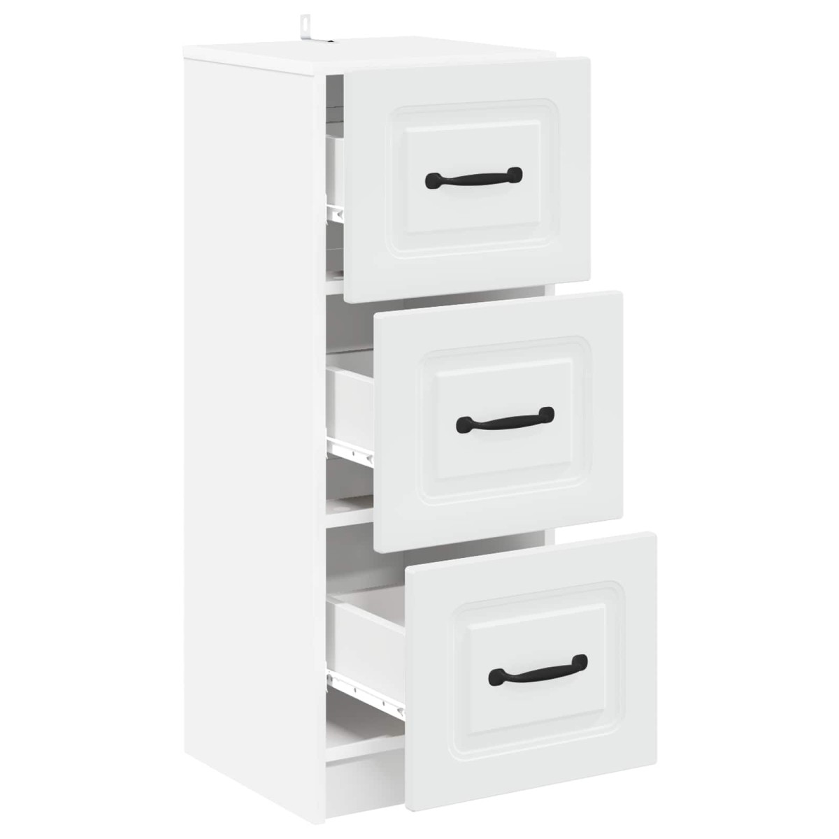 vidaXL Ντουλάπι με Συρτάρια Λευκό 33 x 34,5 x 87 εκ.