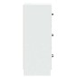 vidaXL Ντουλάπι με Συρτάρια Λευκό 33 x 34,5 x 87 εκ.