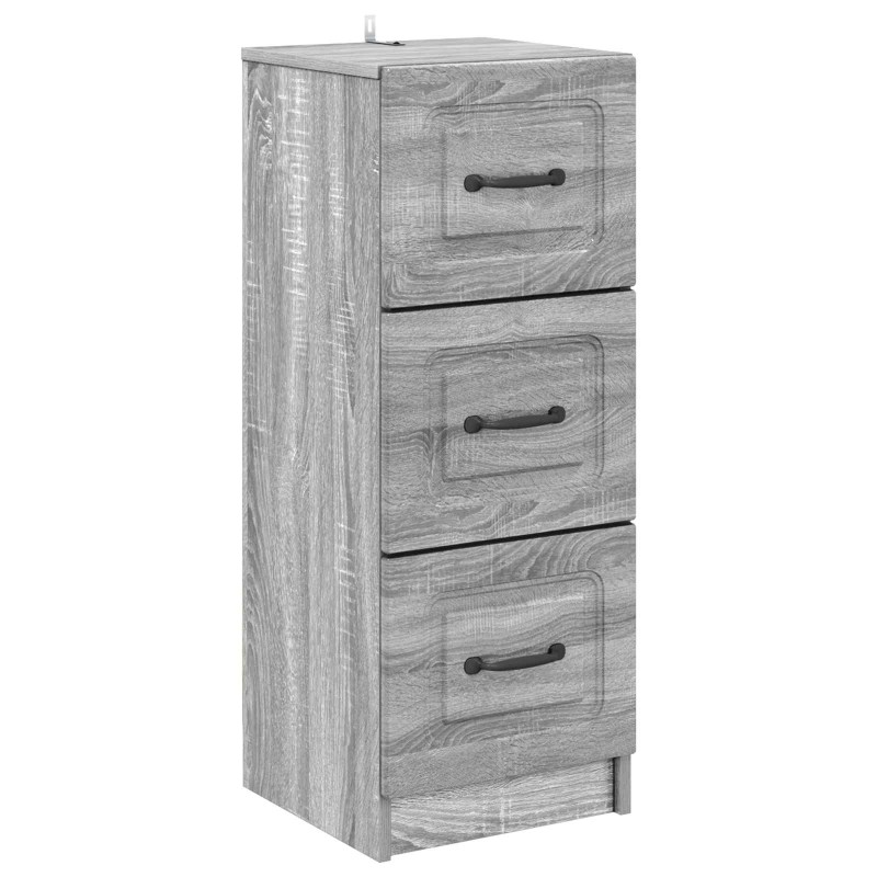 vidaXL Ντουλάπι με Συρτάρια Γκρι Sonoma 33 x 34,5 x 87 εκ.